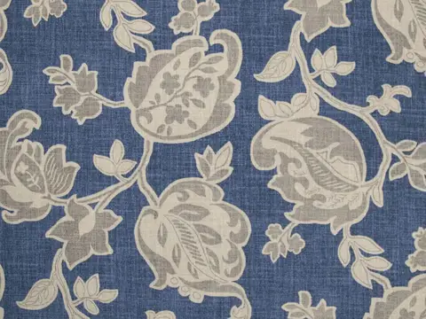 Alendel Amalfi drapery fabric swatch in Bluejay (0820)