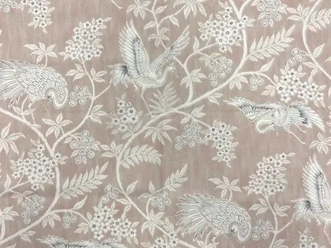 Alendel Amanda drapery fabric swatch in Blush (0657)