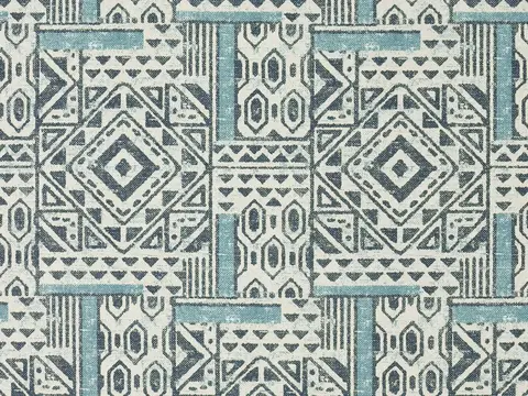 Alendel April drapery fabric swatch in Seaglass (0883)