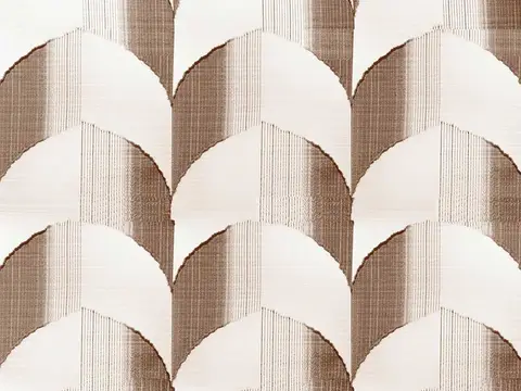 Alendel Atlantis sheer fabric swatch in Chocolate (0333)