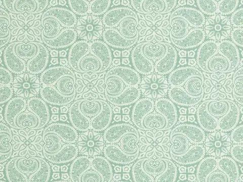 Alendel Bandana drapery fabric swatch in Mint (0961)
