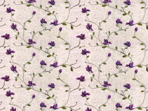 Alendel Beatrix drapery fabric swatch in Wisteria (743)