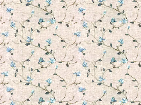 Alendel Beatrix drapery fabric swatch in Bluebell (818)