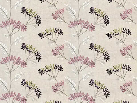 Alendel Belinda drapery fabric swatch in Heather (714)
