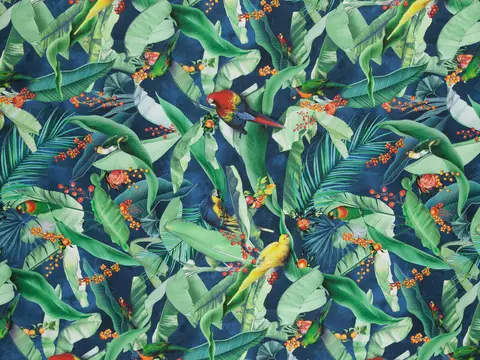 Alendel Belize drapery fabric swatch in Tropic (8000)