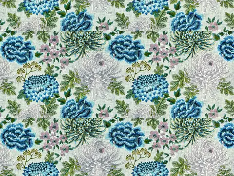 Alendel Bella drapery fabric swatch in Cypress (920)