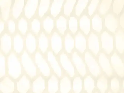 Alendel Bevel sheer fabric swatch in Ivory (0103)