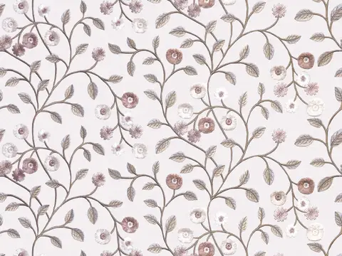 Alendel Bridget drapery fabric swatch in Ballerina (654)