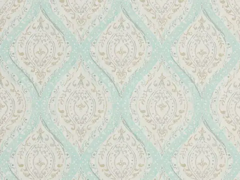 Alendel Cabin drapery fabric swatch in Spray (0893)