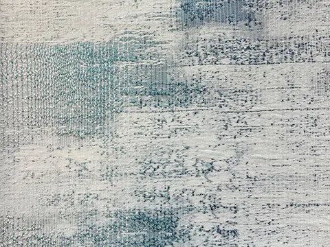 Alendel Canna drapery fabric swatch in Celeste (0830)