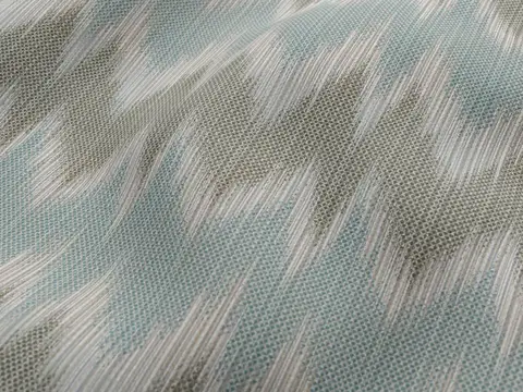 Alendel Carina drapery fabric swatch in Ocean (0869)