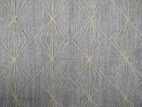 Alendel Chakra drapery fabric swatch in Pebble (4048)