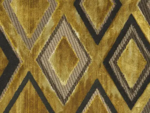 Alendel Debutant drapery fabric swatch in Golden (518)