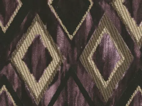 Alendel Debutant drapery fabric swatch in Grape (712)