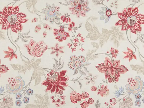 Alendel Domingo drapery fabric swatch in Goji (621)