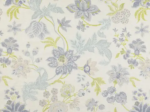 Alendel Domingo drapery fabric swatch in Serenity (886)