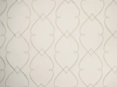 Alendel Dorset drapery fabric swatch in Alabaster (205)