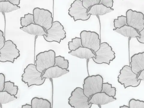 Alendel Emotion drapery fabric swatch in Grey (0449)