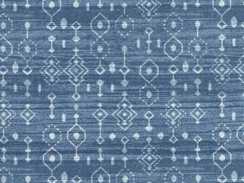 Alendel February drapery fabric swatch in Water (8009)