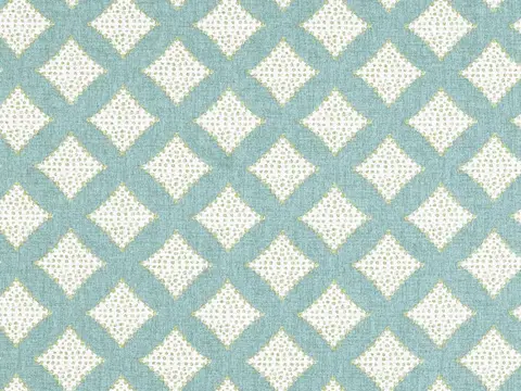 Alendel Firework drapery fabric swatch in Meadow (0959)
