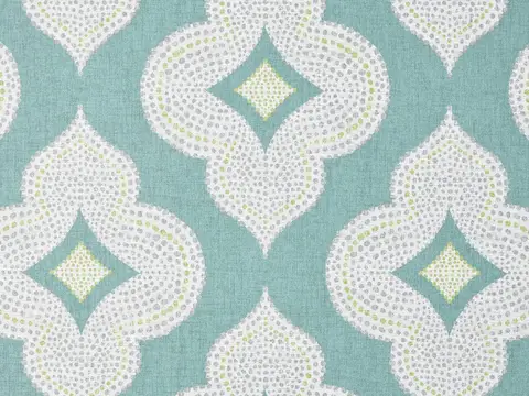 Alendel Flowers drapery fabric swatch in Meadow (0959)