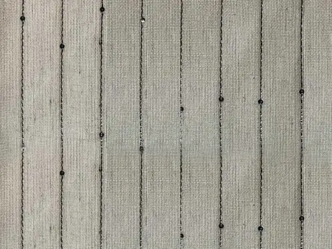 Alendel Glitz sheer fabric swatch in Pewter (4051)