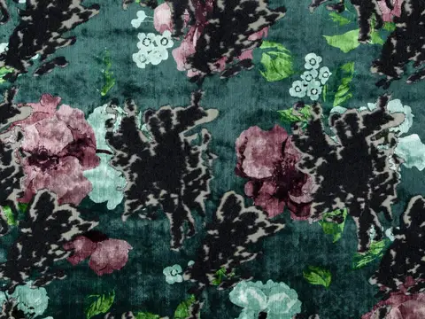 Alendel Grandiose drapery fabric swatch in Dragonfly (842)