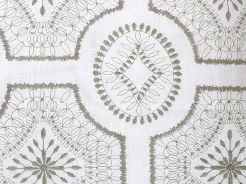 Alendel Heaven drapery fabric swatch in Cotton (112)