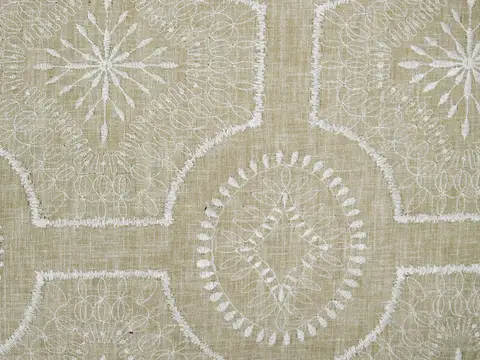 Alendel Heaven drapery fabric swatch in Almond (206)