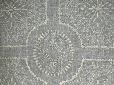 Alendel Heaven drapery fabric swatch in Mercury (4019)