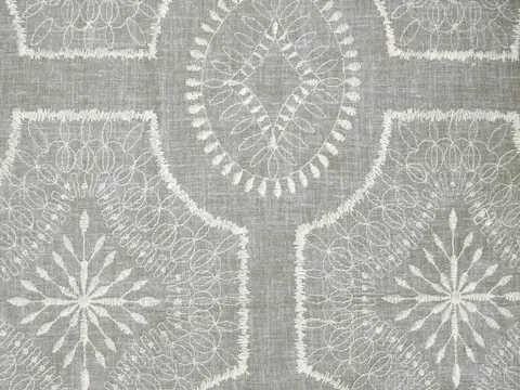 Alendel Heaven drapery fabric swatch in Dove (432)