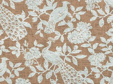 Alendel Hot drapery fabric swatch in Sequoia (0397)