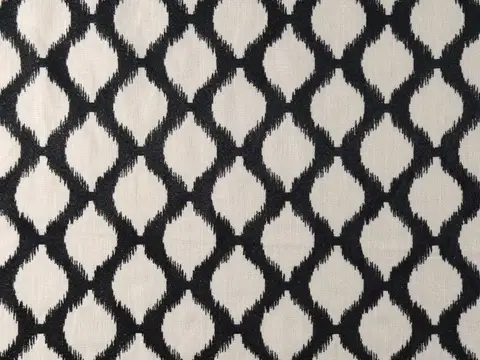 Alendel Huntington drapery fabric swatch in Noir (0475)