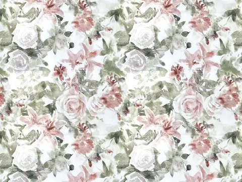 Alendel Iconic drapery fabric swatch in Blushing (6542)