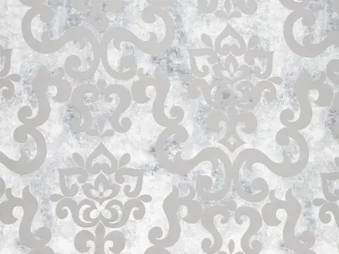 Alendel Imprint sheer fabric swatch in Overcast (4041)