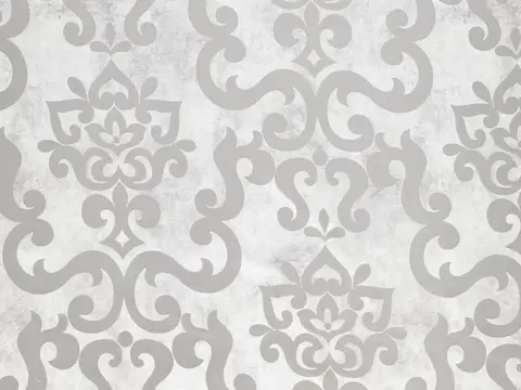 Alendel Imprint sheer fabric swatch in Fog (440)