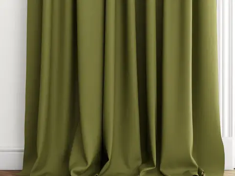 Alendel Interstellar drapery fabric swatch in Wintergreen (9000)