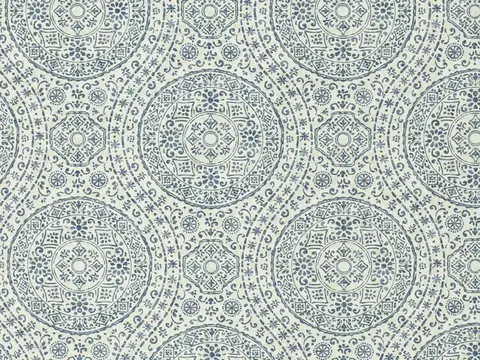 Alendel January drapery fabric swatch in Naval (0866)