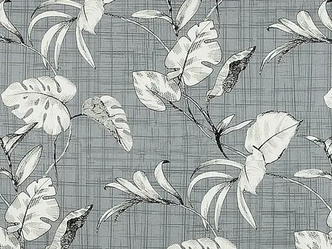 Alendel July drapery fabric swatch in Basalt (0411)