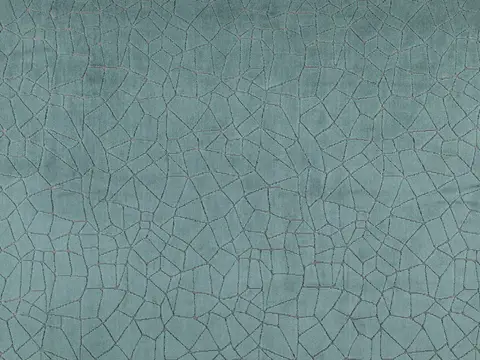 Alendel Lucca drapery fabric swatch in Teal (897)