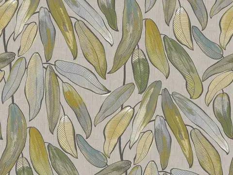 Alendel Midway drapery fabric swatch in Eucalyptus (0926)
