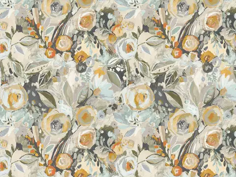 Alendel Monticello drapery fabric swatch in Happiness (5501)