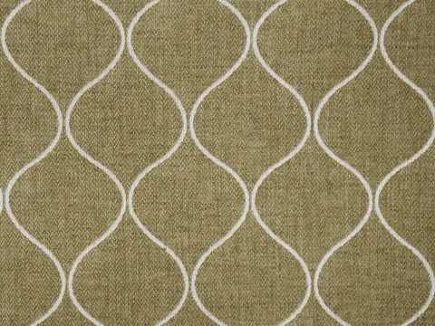 Alendel Nouveau drapery fabric swatch in Patina (0385)