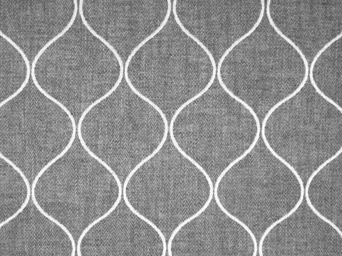 Alendel Nouveau drapery fabric swatch in Graphite (0445)