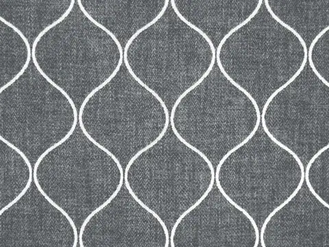 Alendel Nouveau drapery fabric swatch in Carbon (0452)