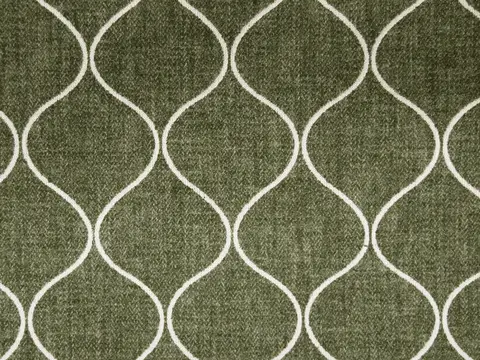 Alendel Nouveau drapery fabric swatch in Loden (0956)