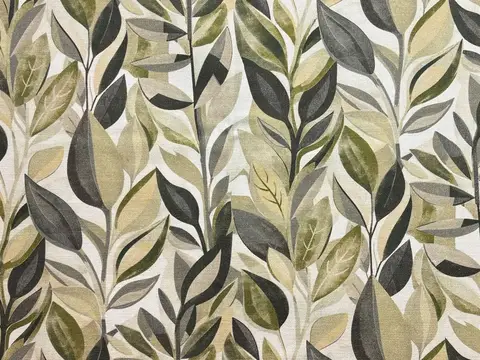 Alendel Palm drapery fabric swatch in Greenery (9058)