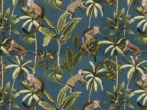 Alendel Paloma drapery fabric swatch in Catalina (0829)