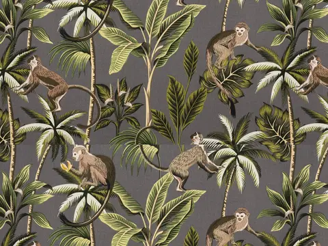 Alendel Paloma drapery fabric swatch in Jungle (0947)