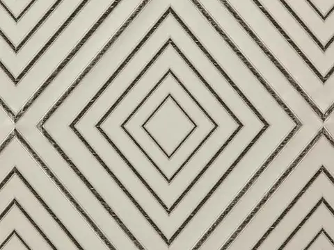 Alendel Pathway drapery fabric swatch in Beige (216)